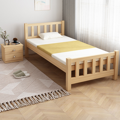 实木板式单人床成人简约双人床