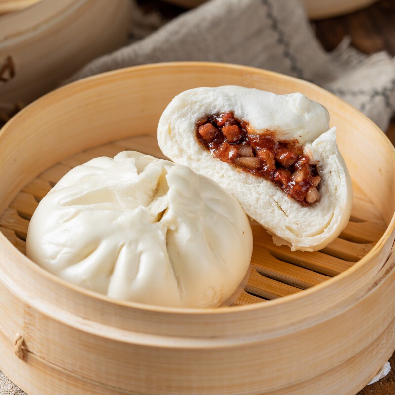 【好物体验专享】广式蜜汁叉烧包叉烧馅早餐包子