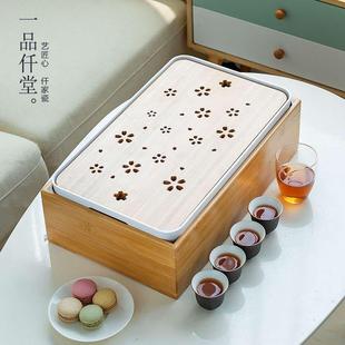 干泡大号茶盘功夫茶具套装 日式 家用简约托盘茶台茶海多功能收纳盒