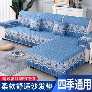 通用简约现代防滑全包罩靠背垫盖布巾垫子 凯森纳沙发垫沙发套四季