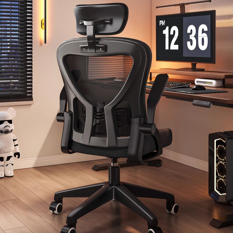 电脑椅家用舒适久坐办公座椅学生学习可升降人体工学书桌椅子靠背