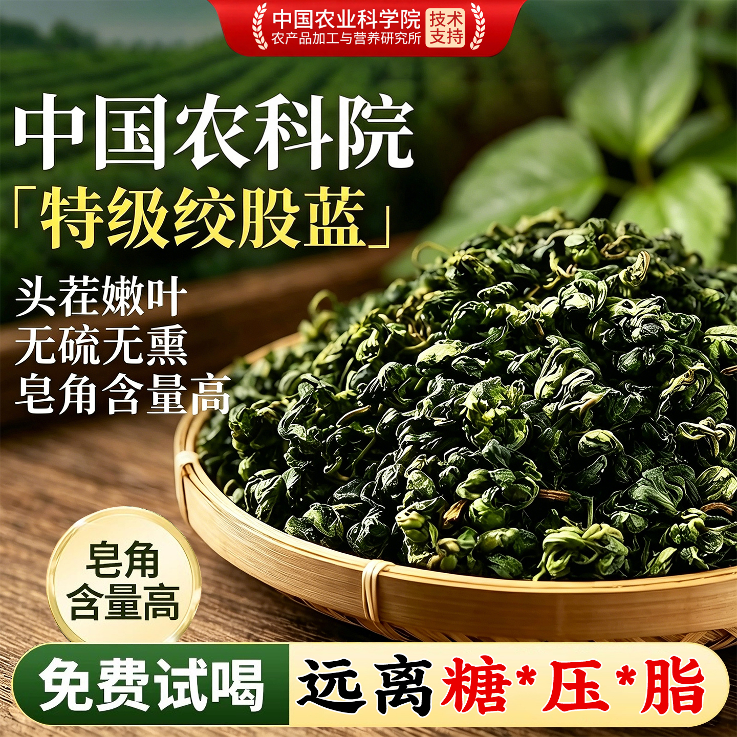 陕西平利野生特级绞股蓝罗布麻