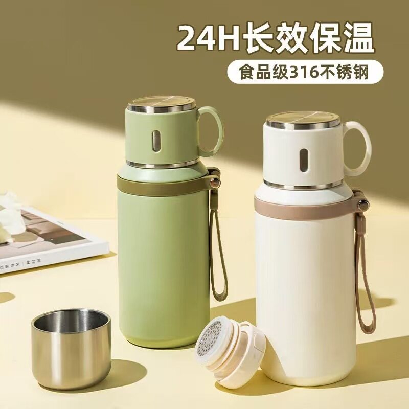 保温杯高颜值316不锈钢水杯便携