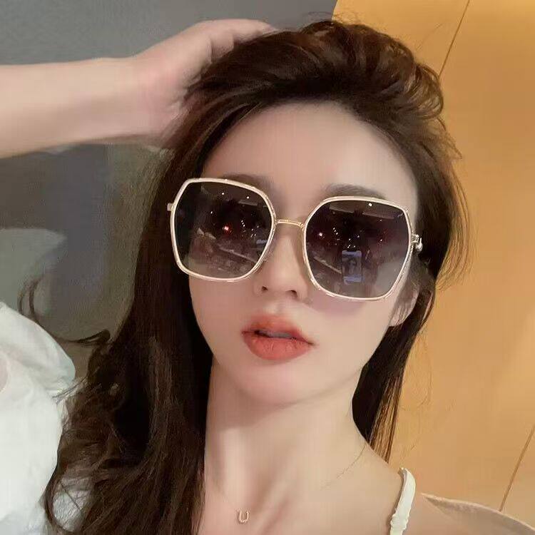 墨镜女款2026新款高级防紫外线大脸显瘦偏光显脸小全框通用太阳镜