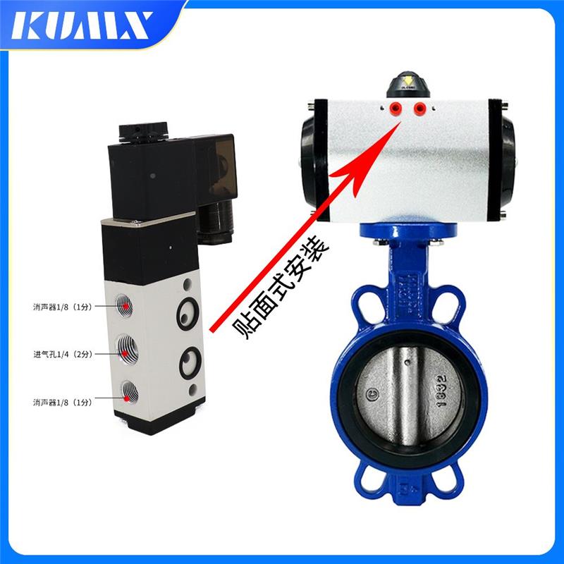 阀蝶阀专用面板式4M212TYW0L-08二位五通五口二位电磁4M10一08L