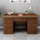 中式 实木办公桌写字电脑桌台式 家用卧室一体书桌带抽屉单人办公室