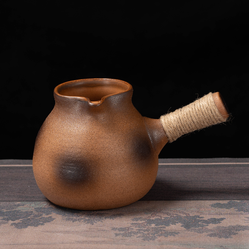 围炉煮茶罐罐茶壶陶壶烤奶罐煮奶茶云南陶土粗陶煮茶壶可干烧家用
