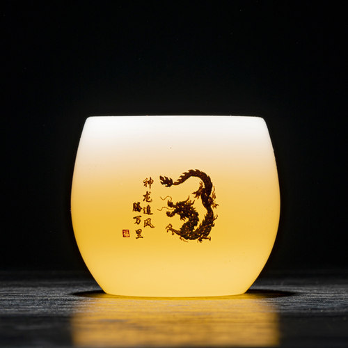 马年本命年生肖玉瓷茶杯定制