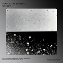 轻奢高级感银灰鼠标垫超大号极简ins风纯色星星渐变加厚定制桌垫