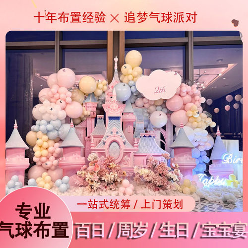 上海上门宝宝宴生日布置气球派对