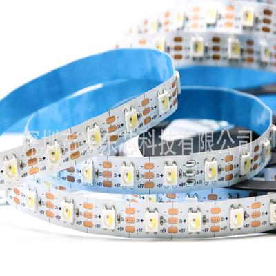 SK6812高亮5V 5050 RGBW防水LED灯带60灯WS2812B幻彩单点单控直销