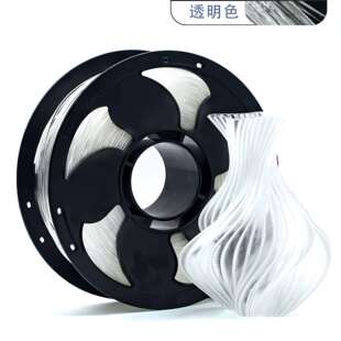 拓森3D打印耗材 PLA透明色 3D打印材料1KG 适用于直径17.5MM