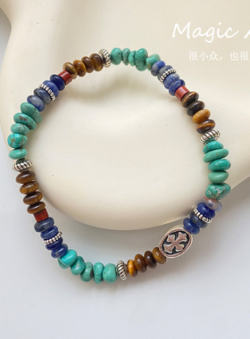 原创设计天然绿松石手链