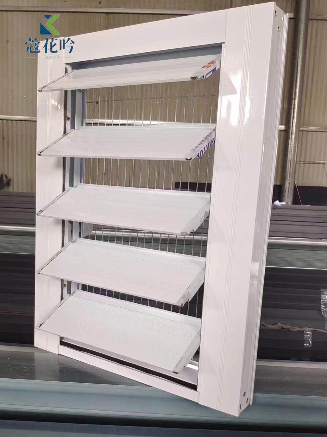 鸽舍铝合金百叶窗鸽棚通风窗避光窗工棚铝合金窗户养殖厂房通风窗