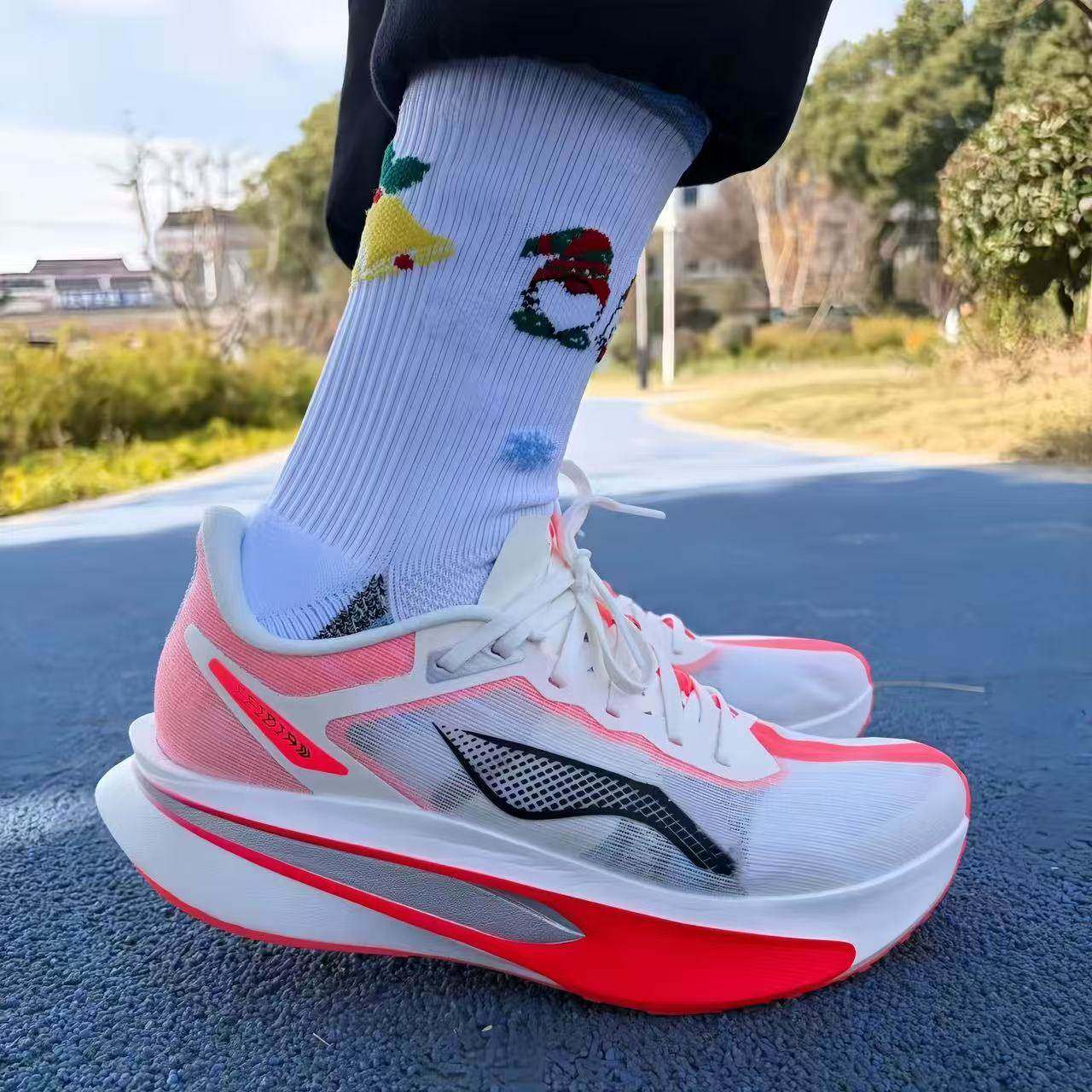 正品飞电6C跑鞋马年限定冬款男童青少年运动鞋儿童专业竞速跑步鞋