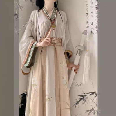 原创女2025新款【秋思】交领齐腰襦裙一片式破裙日常春夏