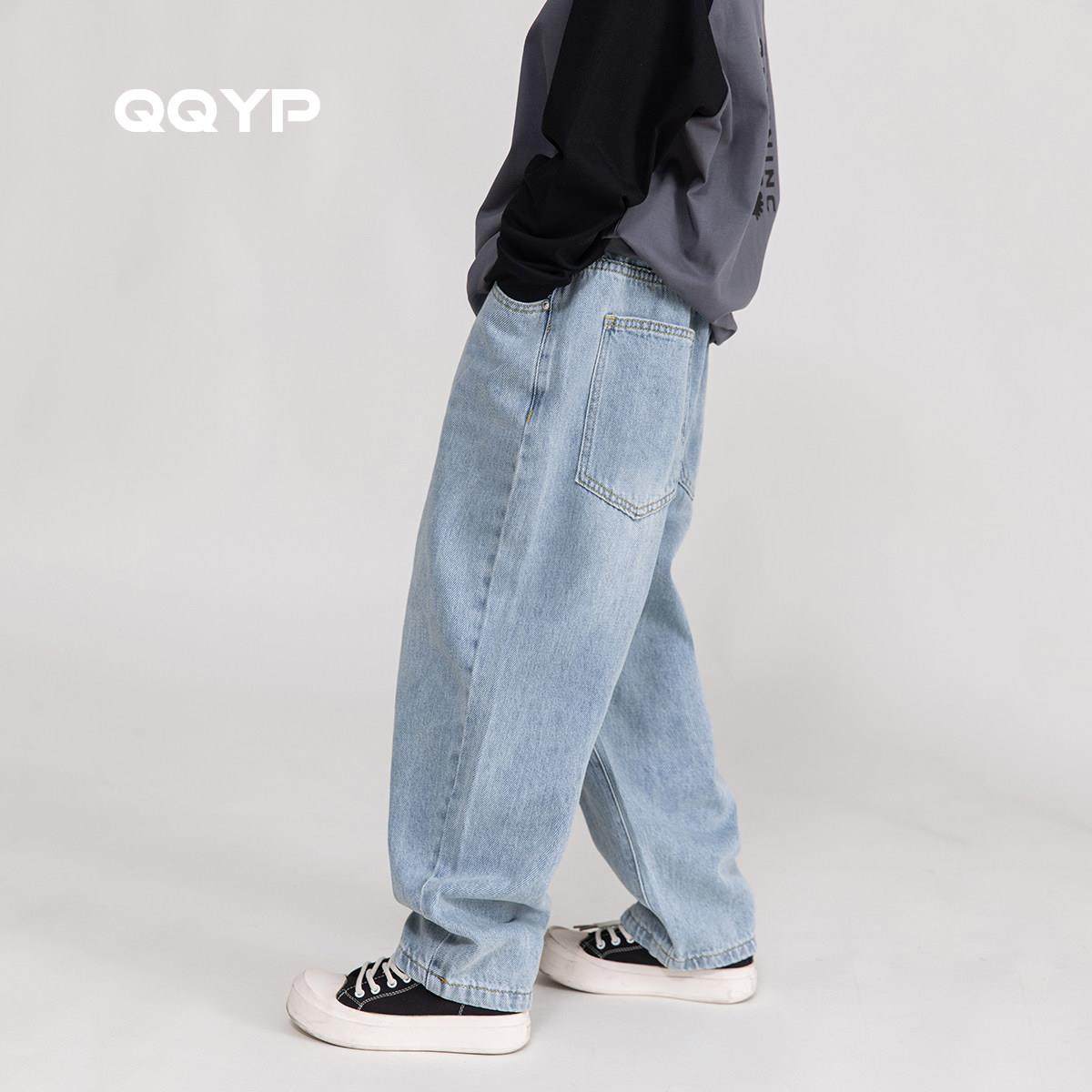 男童牛仔裤浅色2025春装新款中大童韩版简洁直筒裤儿童宽松裤子