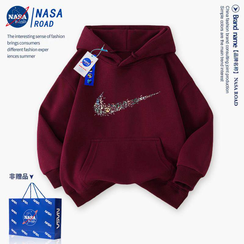 NASA男童卫衣春装2025新款童装外套潮牌中大童男孩上衣儿童运动服