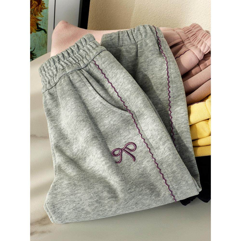 微电女裤2025春秋季新款童装休闲裤小女孩蕾丝打底裤运动裤,童装/婴儿装/亲子装,裤子,淘宝优惠券,粉丝福利购,淘宝优惠卷