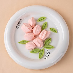 3.8女神节蛋糕装饰品摆件郁金香刮刀花格桑花巧克力配件烘焙装扮