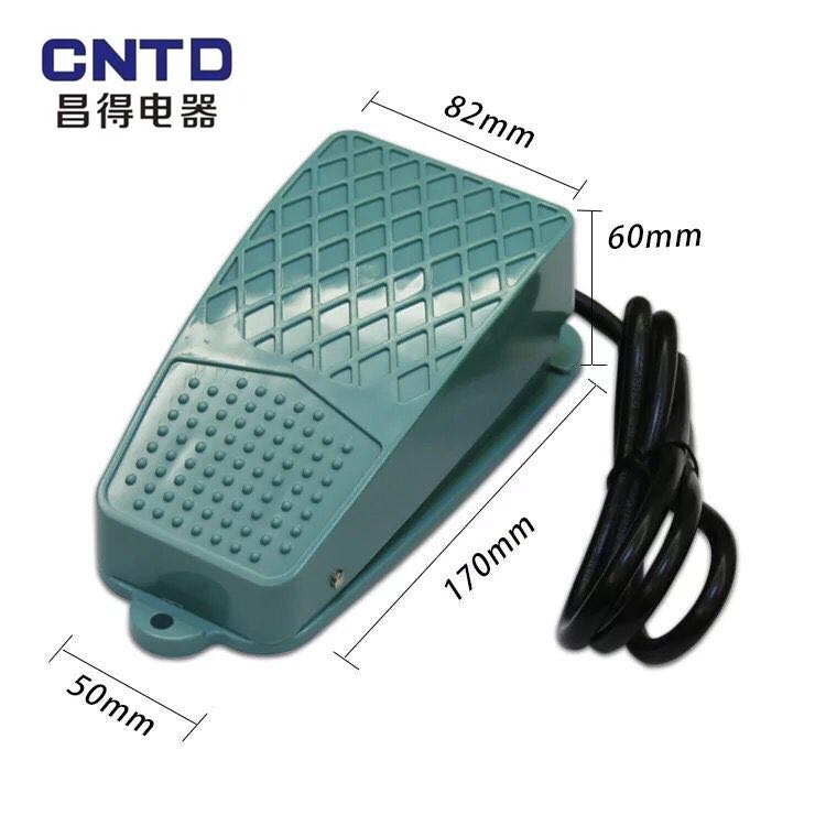 CNTD昌得CFS-101脚踏开关点动踏板电源控制器脚踩复位带线1米正品