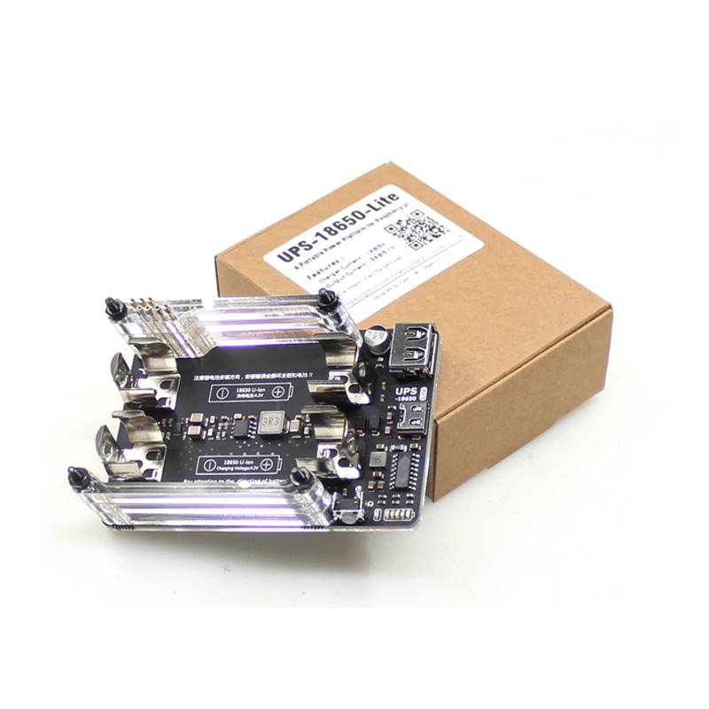 树莓派4代B UPS 电源扩展板 Raspberry pi 4B 带RTC 计量 5V输出