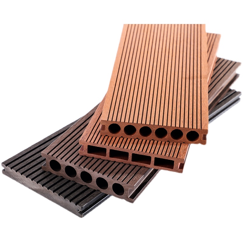 公园塑木护栏户外景区工程木栈道围栏庭院露台共挤地板防腐木栏杆