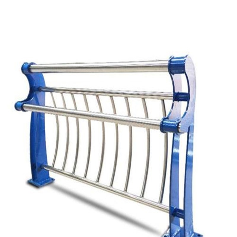 桥梁防撞护栏不锈钢复合管河道栏杆铝合金景观灯光道路防护隔离栏