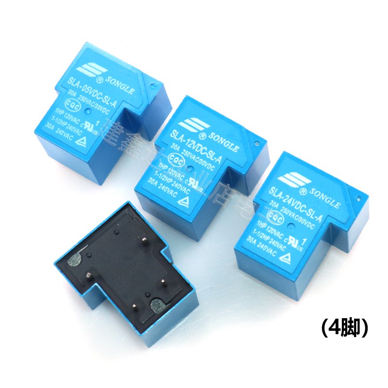 T90松乐继电器SLA- 05V 09V 12V 24V 48VDC-SL-A-C 4/5/6脚 30A