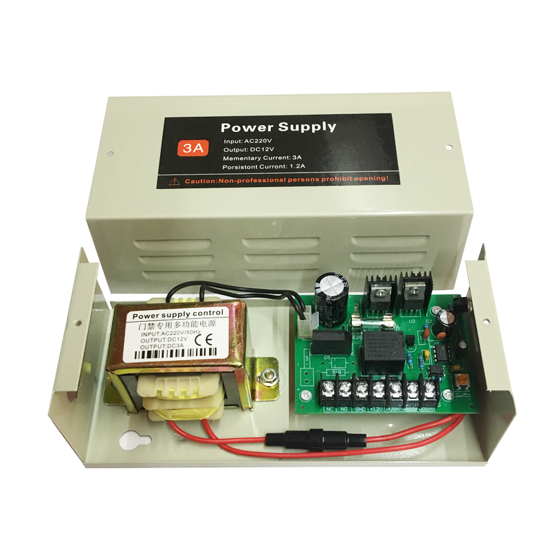 门禁电源12V3A5A控制器/稳压电源楼宇变压器磁力锁电插锁