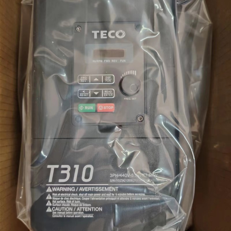 东元变频器T310-4001/2/3/5/8/10/15/20/25/30/4050-H3C 380V原装