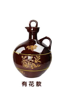 小酒壶酒坛子陶瓷土陶泡酒罐家用白酒仿古散装密封古典中式酒馆老