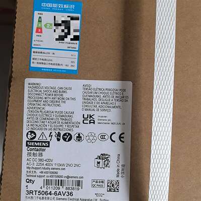可维修交流接触器3RT5064-6AV36，额定电压38议价
