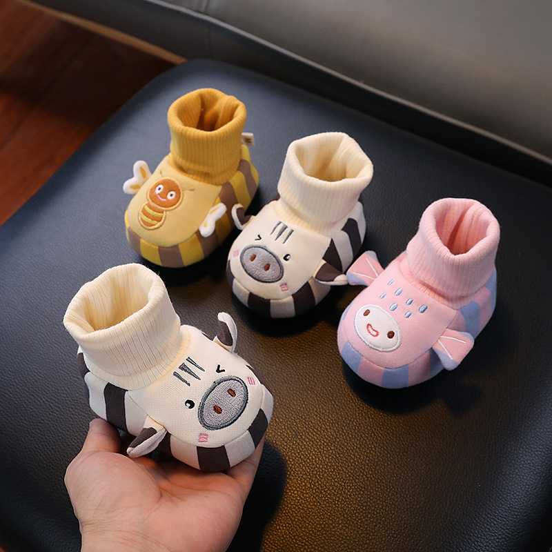 秋冬新生婴儿袜子鞋幼童保暖脚套