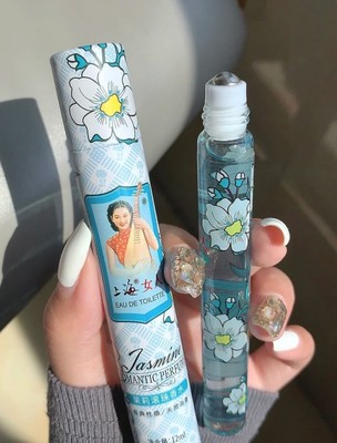 巨清冷的茉莉花香！还原度好高啊！上海女人滚珠茉莉香水12ml新品
