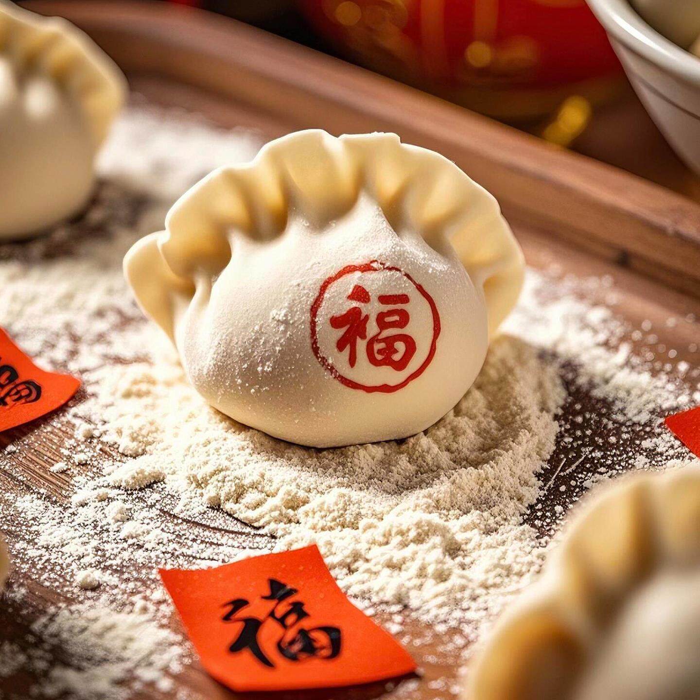 福财寿喜饺子皮印章冬至小年春节结婚糕点馒头diy面食刻字模具