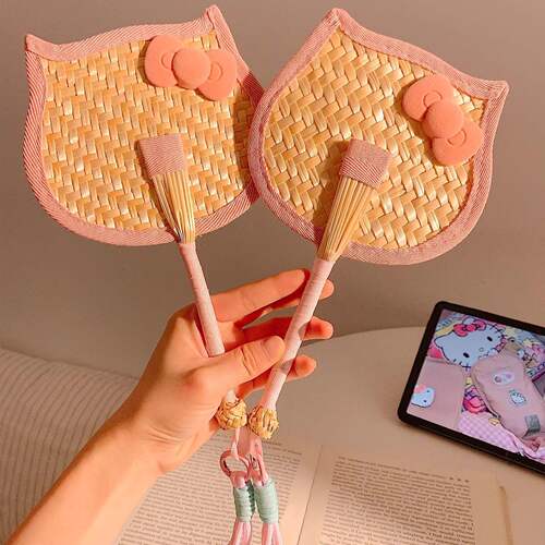 可爱猫咪小蒲扇夏季手工