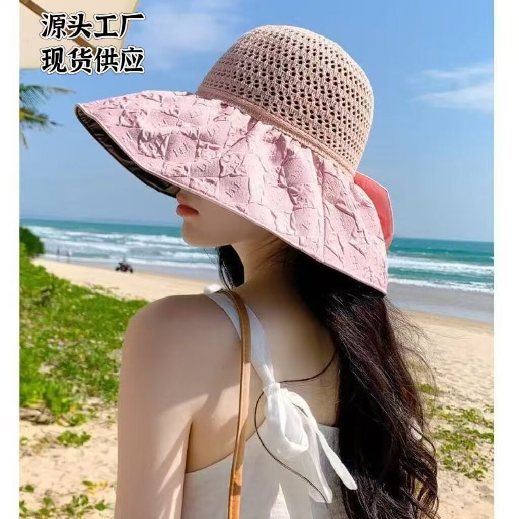 小清新渔夫帽镂空遮阳帽