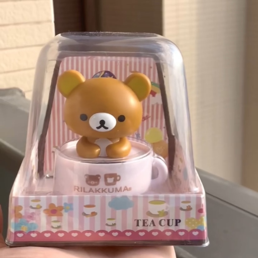 轻松熊点头摆件可爱创意装饰品咖啡杯玩偶公仔玩具送闺蜜生日礼物