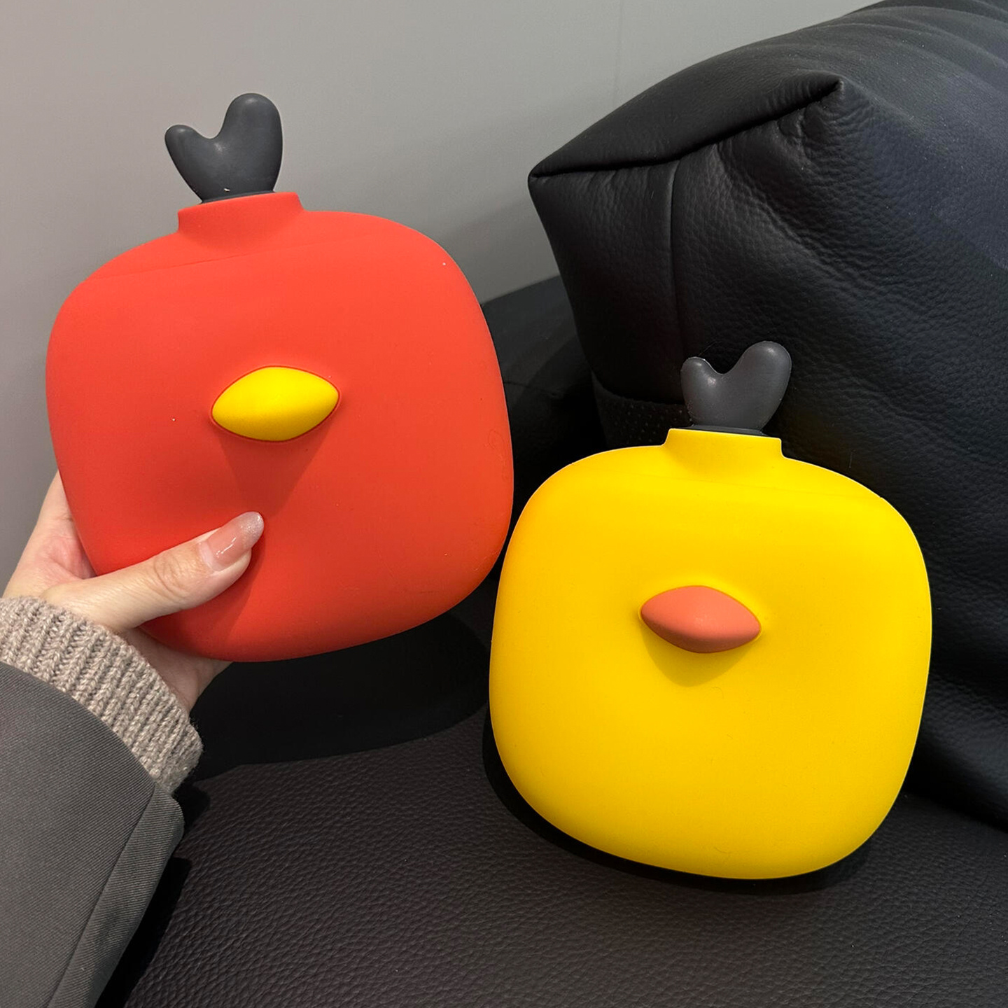 多巴胺小鸟热水袋注水硅胶注水加厚防爆大姨妈暖水袋暖肚子暖手脚