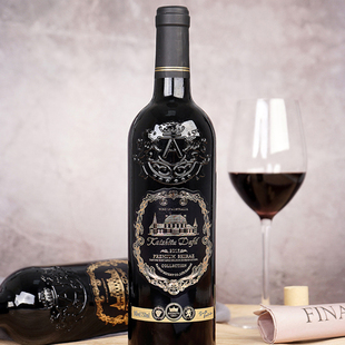 凯士图 戴菲勒赤霞珠红葡萄酒14度干红葡萄酒750ML低度红酒