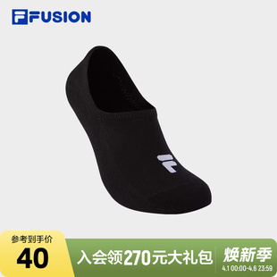 FILA 新款 运动袜时尚 男袜休闲袜子 FUSION斐乐情侣船袜2025秋季