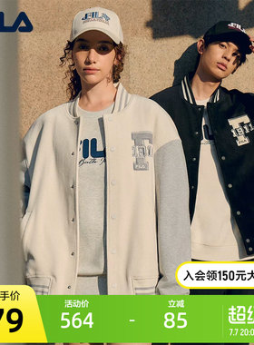 FILA斐乐针织上衣情侣棒球服