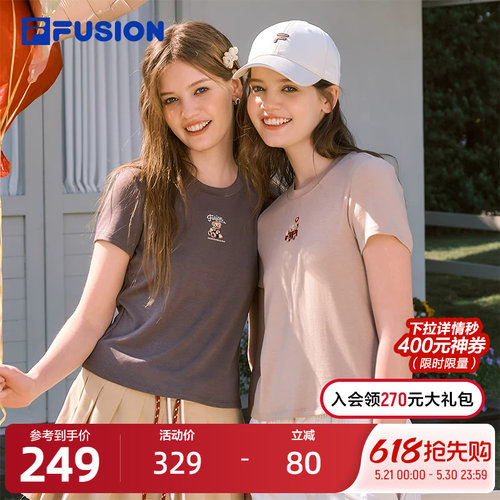 FILAFUSION斐乐女子短袖T
