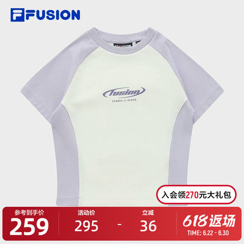 FILAFUSION斐乐短袖T女子