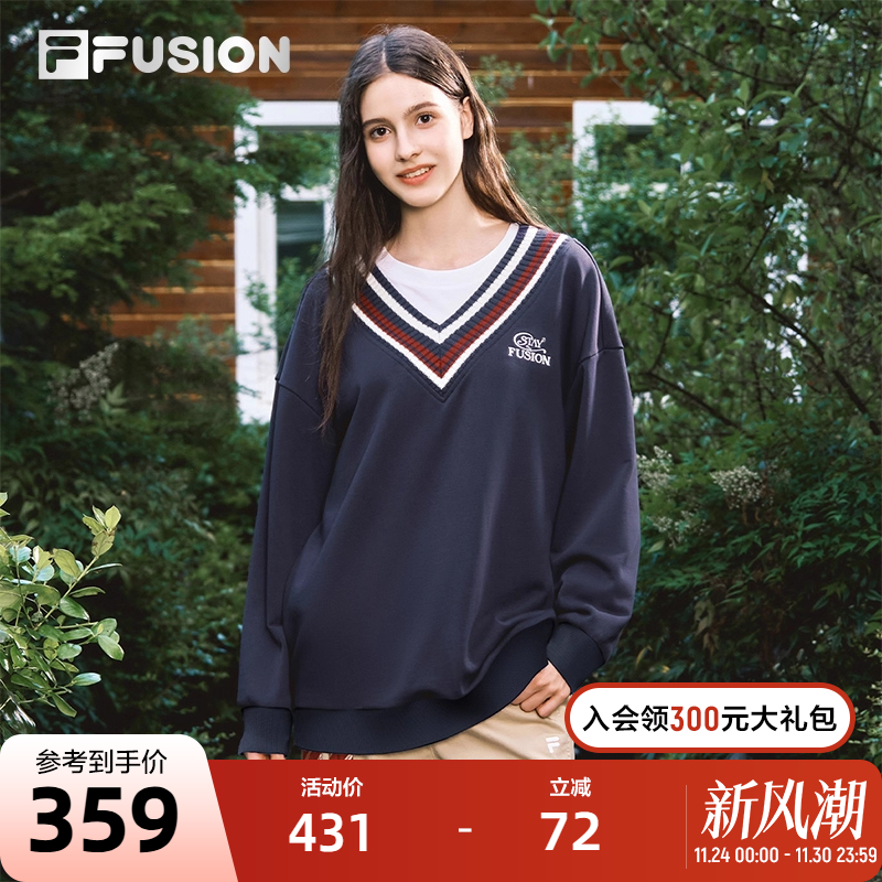 FILAFUSION斐乐潮牌套头卫衣