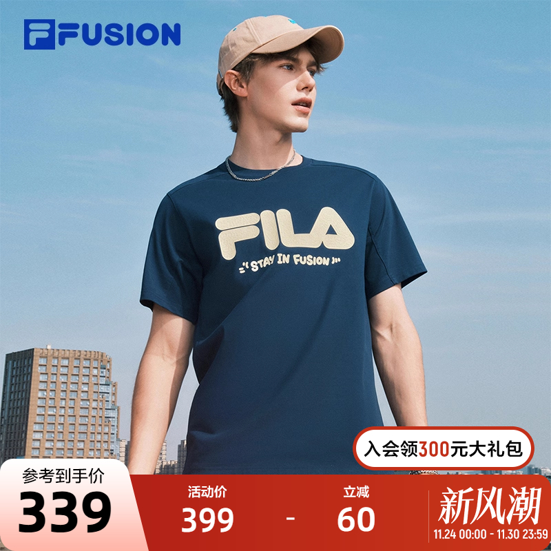 FILAFUSION斐乐潮牌情侣短袖