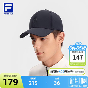新款 棒球帽2026春季 遮阳帽健身运动帽鸭舌帽 斐乐官方情侣款 FILA