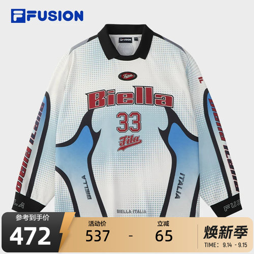 FILAFUSION斐乐情侣长袖POLO