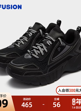 FILA FUSION斐乐潮牌女鞋CRED跑步鞋2024秋季新款复古潮流休闲鞋